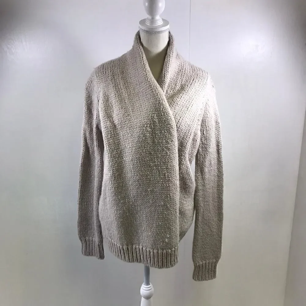 Joie Beige Brunone Wool Alpaca Blend Cardigan S
